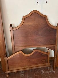 Letto singolo in legno Massello