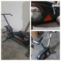 Ciclette elettronica e attrezzo/vogatore totalbody