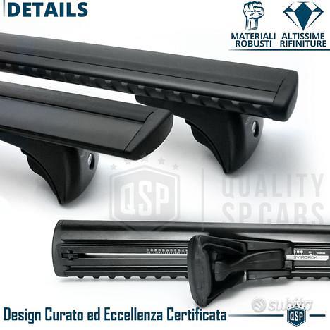 ACE-2 Barre Tetto In Alluminio Per BMW X6 (F16) 2015-2025 – Portapacchi Nero, Carico Max 75kg, Antifurto, Prodotto In Turchia