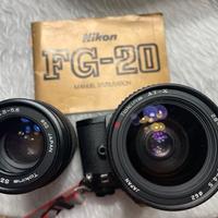 Nikon FG-20 con 2 zoom TOKINA
