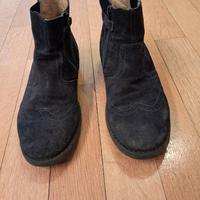 Polacchini scamosciati blu per l'inverno misura 39