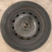 Cerchio in ferro con pneumatico 195/55 r15