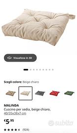 Cuscini per Sedie IKEA MALINDA