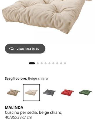 Cuscini per Sedie IKEA MALINDA