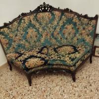 Divano angolare broccato antico del 1500 