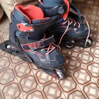 Pattini 4 ruote in linea bambino taglia 35-38