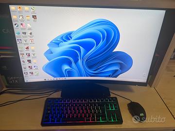 Monitor AOC Gaming curvo e accessori Mars Gaming