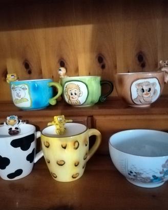 set n. 6 tazze colazione 