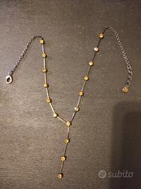 Collana con quarzo citrino