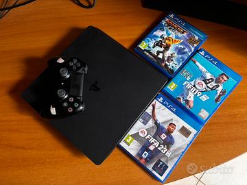 Playstation 4 slim 1TB + controller e giochi