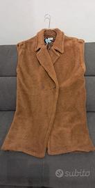 Cappotto SUZY MIX, in Pellicca sintetica Marrone