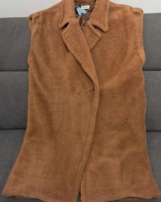 Cappotto SUZY MIX, in Pellicca sintetica Marrone