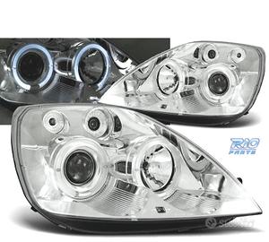 FARI PER FORD FIESTA MK6 02-05 OCCHI ANGEL CROMATI