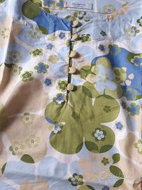 Camicia a fiori smanicata Taglia M
