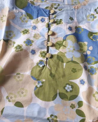 Camicia a fiori smanicata Taglia M