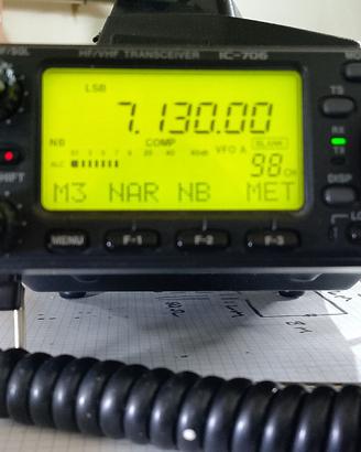 Radio hf ICOM 706 da rivedere