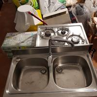 lavandino a 2 vasche inox franke