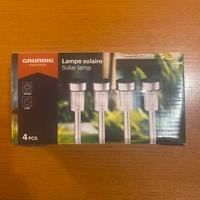 Set 4 Lampade Solari da Giardino Grundig