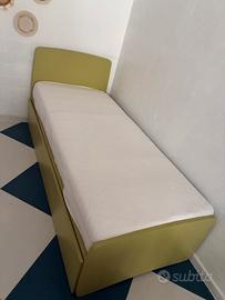 Letto a doghe con secondo estraibile + materassi