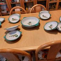 Servizio di piatti di ceramica vietrese