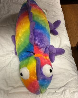 Peluche Camaleonte Gigante  Arcobaleno XXL Nuovo