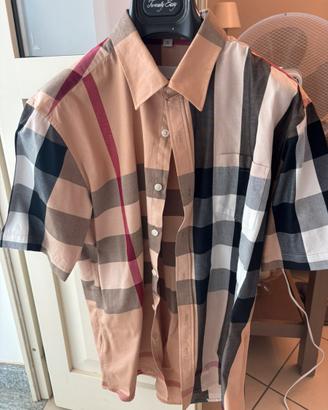 camicia corta burberry