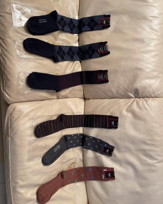 6 paia di calze uomo lunghe caldo cotone imira