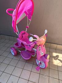 Triciclo Passeggino forma diScooter con Cappottina