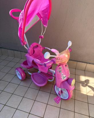 Triciclo Passeggino forma diScooter con Cappottina