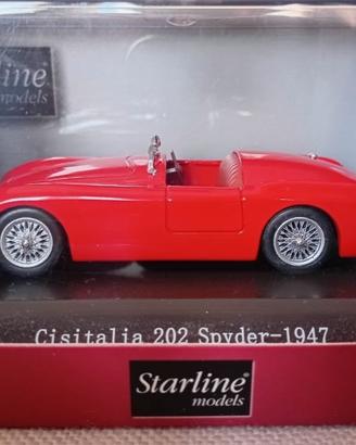 Cisitalia 202 spider  1947 Starline scala 1/43