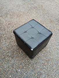 pouf nero ecopelle DA RIVESTIRE