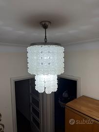 Lampadario a cascata modulare vintage anni60/70