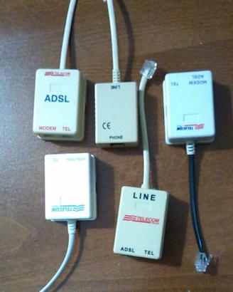 Filtro ADSL n. 5 pezzi di cui uno tripolare