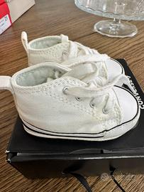 Scarpe neonato converse bianche
