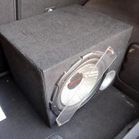 Sistema audio car completo di Subwoofer e cavetter