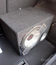 Sistema audio car completo di Subwoofer e cavetter