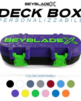 Deck Box Capsule Beyblade X Personalizzabile