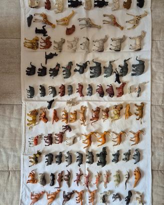100 animali in plastica 
