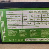 alimentazione pc case desktop 600w Anima APII