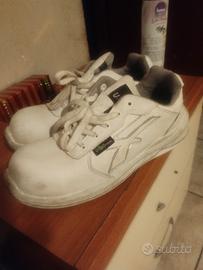 scarpe antinfortunistiche bianche usate un paio di
