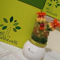 Gli alberelli / ceramica Capodimonte /cactus