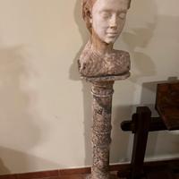 Colonna e Busto in Marmo