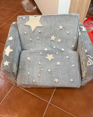 Divanetto per bambini in pile