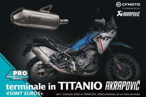 CFMOTO MT450 NUOVA DA IMM. EURO5+ OMAGGIO AKRAPOVI