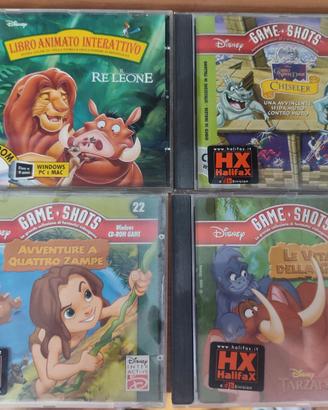 Lotto 4 giochi PC Disney – CD-ROM Game Shots (anni