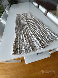 gonna lunga ZARA plissettata+gonna corta cangiante