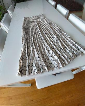 gonna lunga ZARA plissettata+gonna corta cangiante