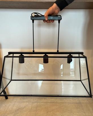 Lampadario stile industriale