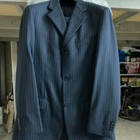 Abito elegante gessato fresco lana