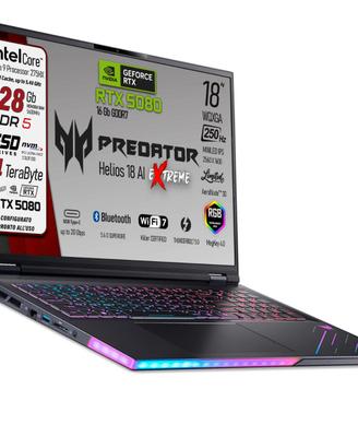 PREDATORHelios18 AI U9 DDR5 128Gb RTX 5080 4TB 18"